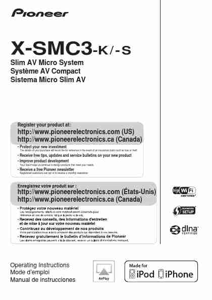 Pioneer MP3 Docking Station X-SMC3-S-page_pdf